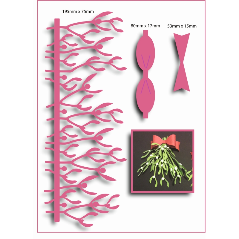 Sharon Callis Mistletoe Bunch (Large) - Christmas Flowers & Foliage Collection