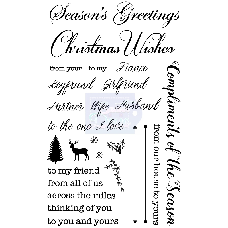 Sweet Dixie Christmas Sentiments Set 2 stamp set