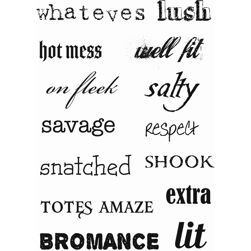 Sweet Dixie Phrases stamp set