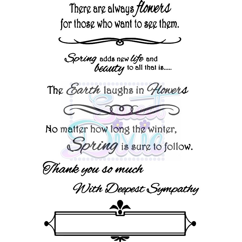 Sweet Dixie Spring Sayings stamp set