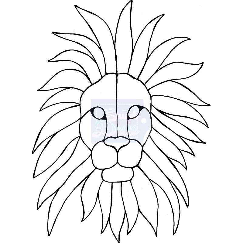 Sweet Dixie Zendoodle Lion Head by Lindsay Mason