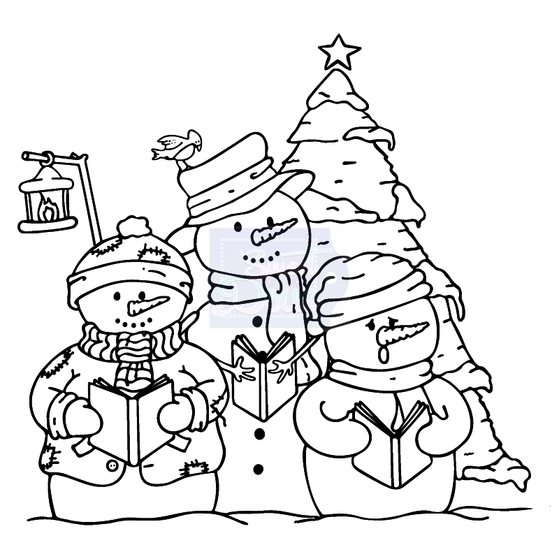 Sweet Dixie Carol Singing stamp set by Sharon Callis