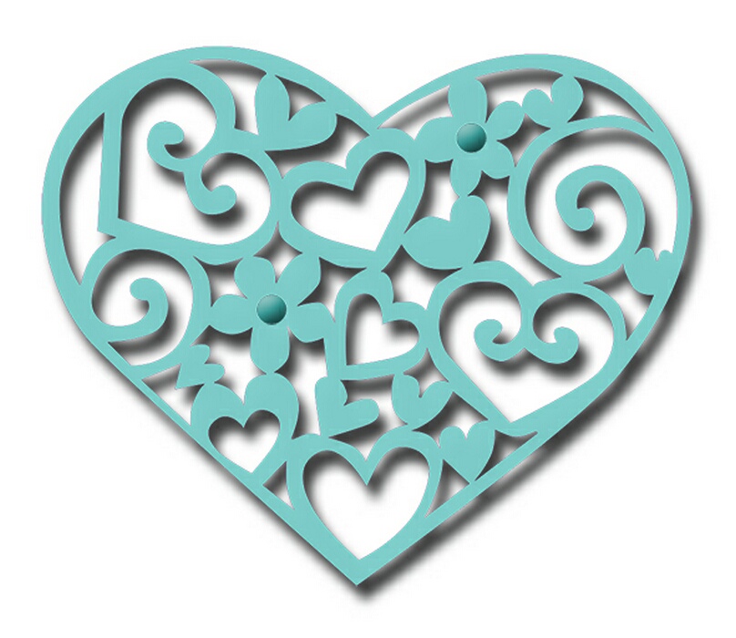 Sweet Dixie Filagree Heart die set