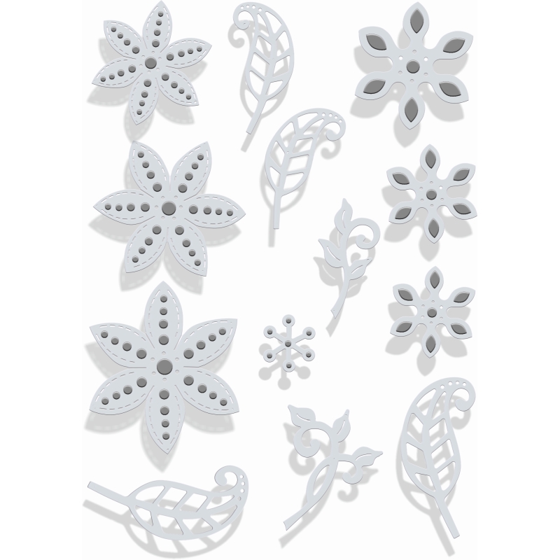 Sweet Dixie Fantasy Flowers die set