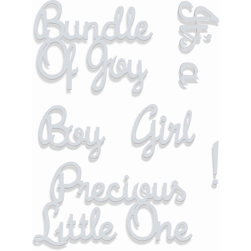 Sweet Dixie Bundle of Joy Sentiments die set