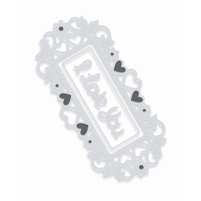 Sweet Dixie Small Hearts & Flowers Frame die set