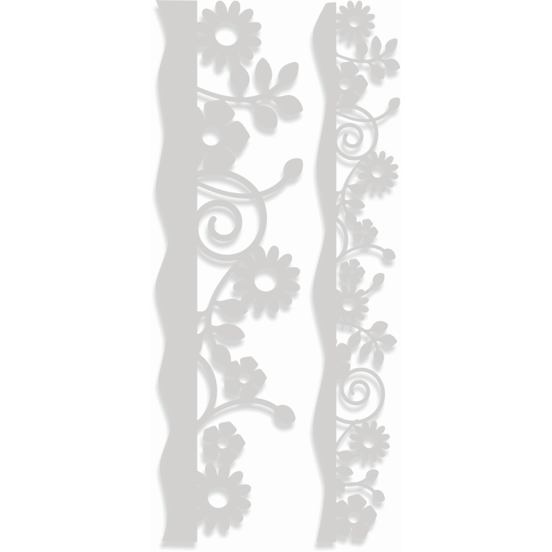 Sweet Dixie Meadow Flowers Borders die set by Sharon Callis