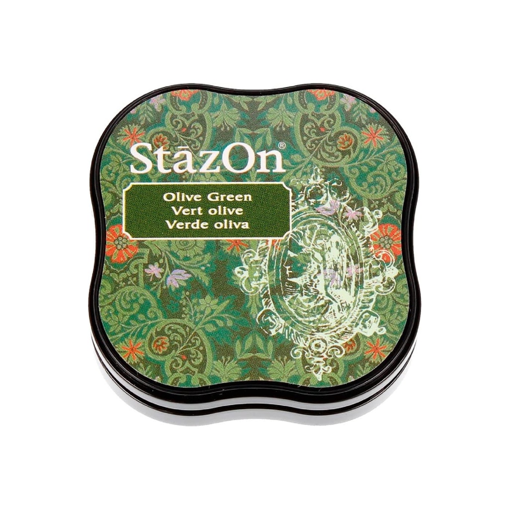 StazOn Midi Olive Green Ink Pad