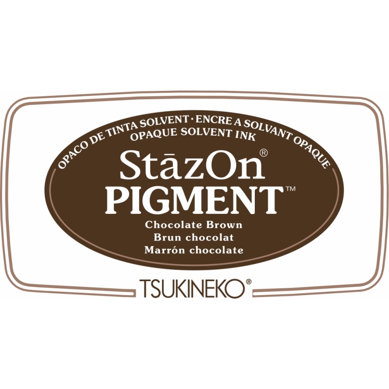 StazOn Pigment Chocolate Brown Ink Pad 