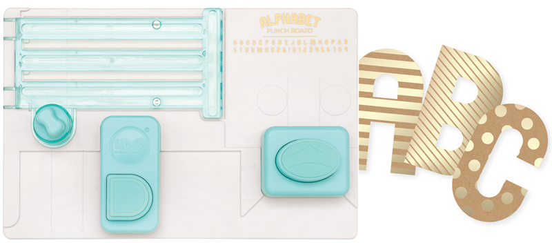 We R Memory Keepers Alphabet Punch Board 