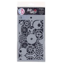 Ciao Bella Paper - Clock Gears 5" x 8" Stencil