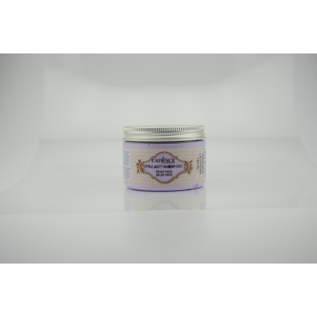 Cadence Style Matt Shabby Chic Relief Paste - Lavender (150ml)