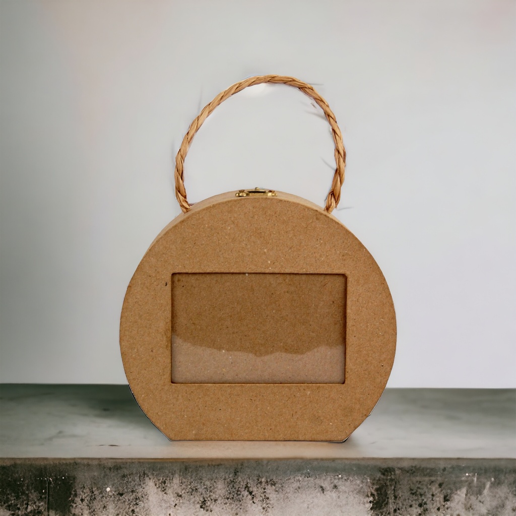 Paper Mache Photo Frame Bag (rounded)