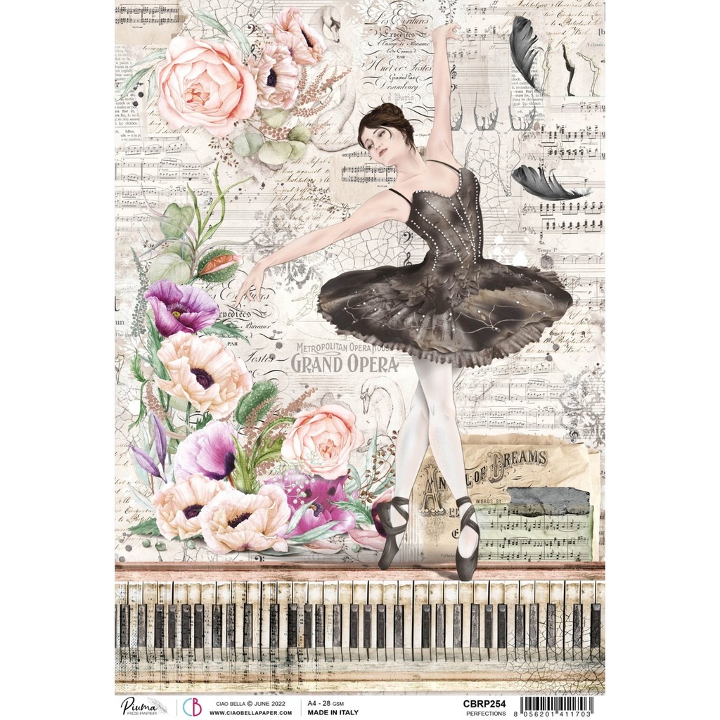 Ciao Bella Paper - Perfection A4 rice paper (SINGLE Sheet)