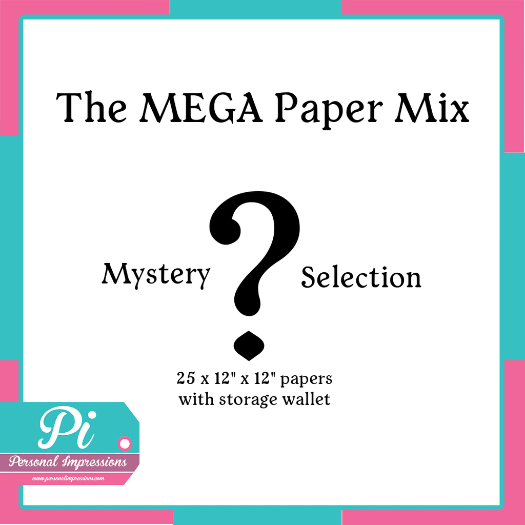 Personal Impressions Mystery Mix (12x12" x50) with storage box.