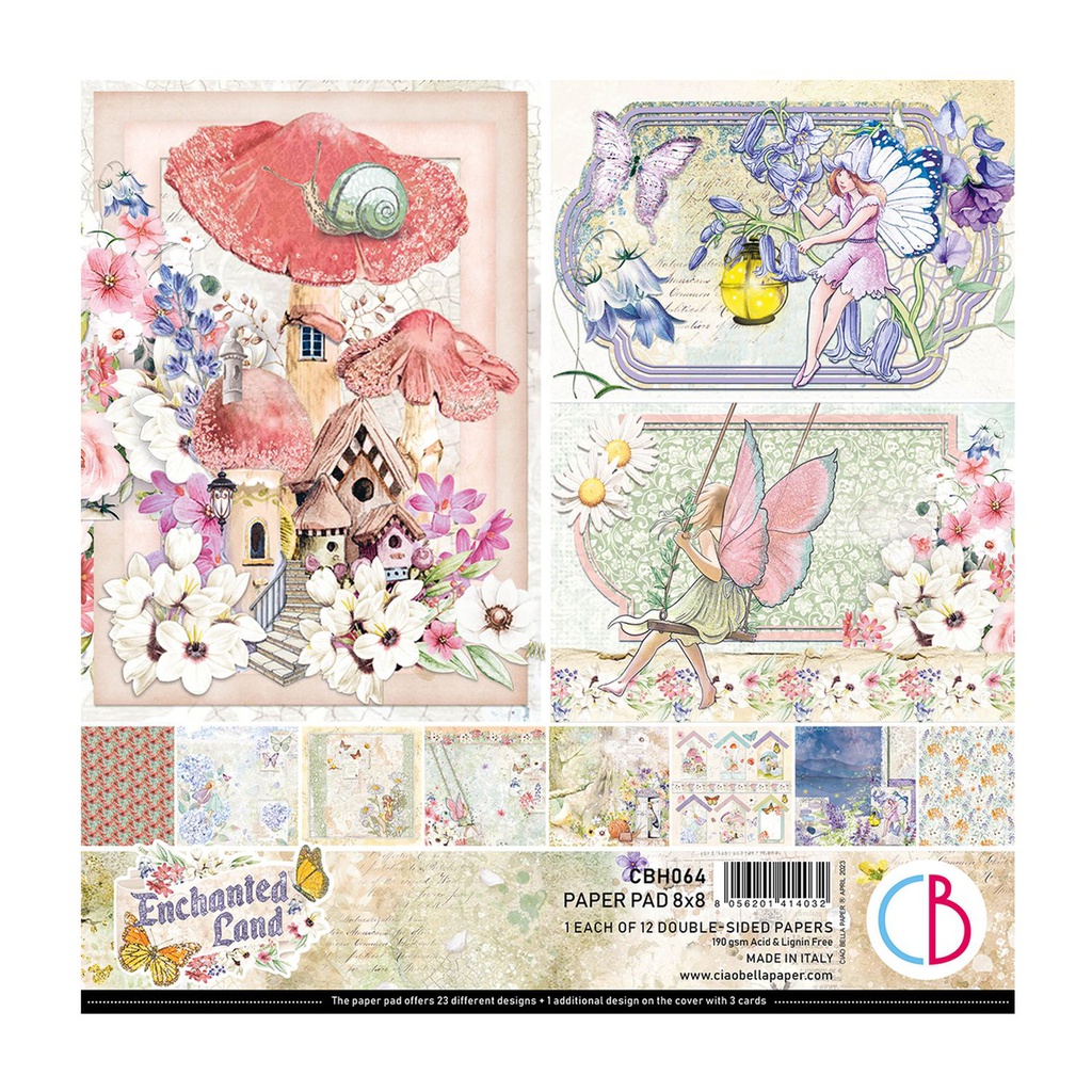 Ciao Bella Paper - Enchanted Land Paper Pad (8"x8")