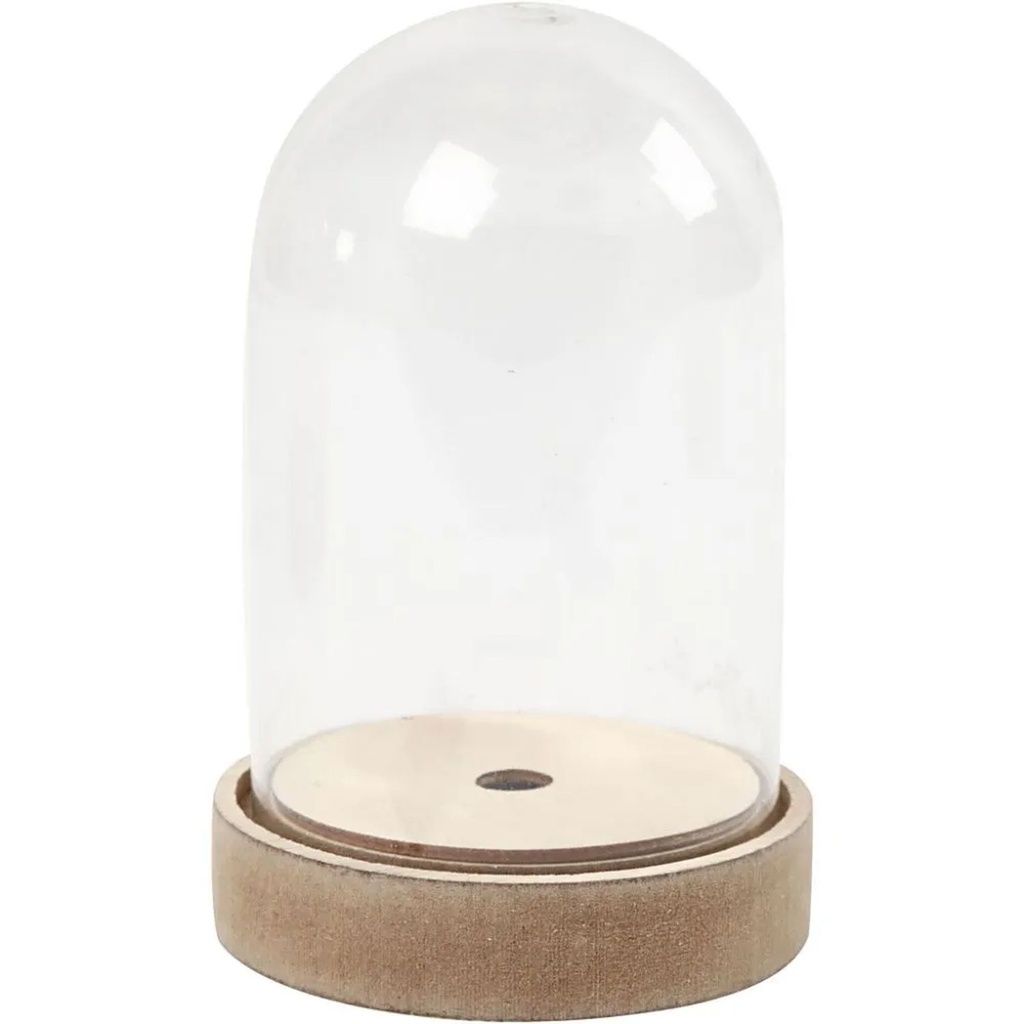 Creativ - Display Bell - Small, with Wooden Base