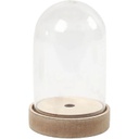 Creativ - Display Bell - Small, with Wooden Base