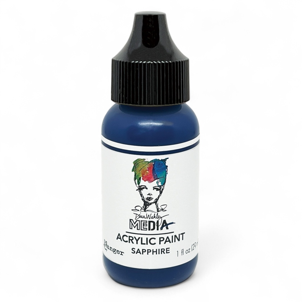 Dina Wakley Media Acrylic Paints - Sapphire (1oz)