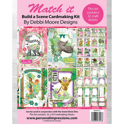 Floral Animals Match It Cardmaking Kit