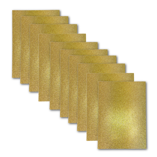 Personal Impressions Gold A4 Glitter Card (x10)