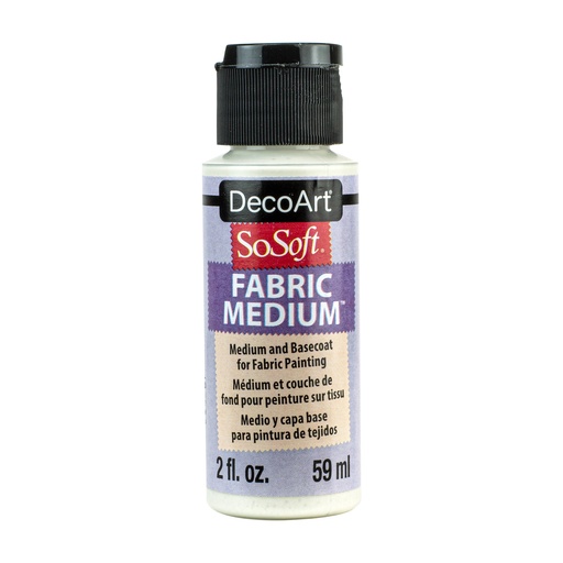 DecoArt SoSoft Transparent Fabric Medium 2oz 