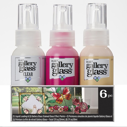 Plaid - Gallery Glass - 2oz - Paint Set Floral (6 Colors)