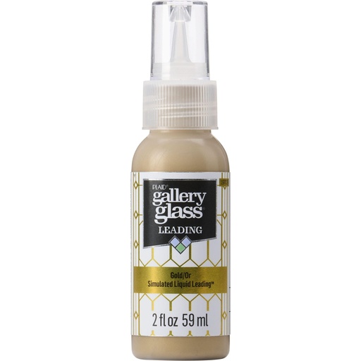 Plaid - Gallery Glass - 2oz - Liquid Lead Gold