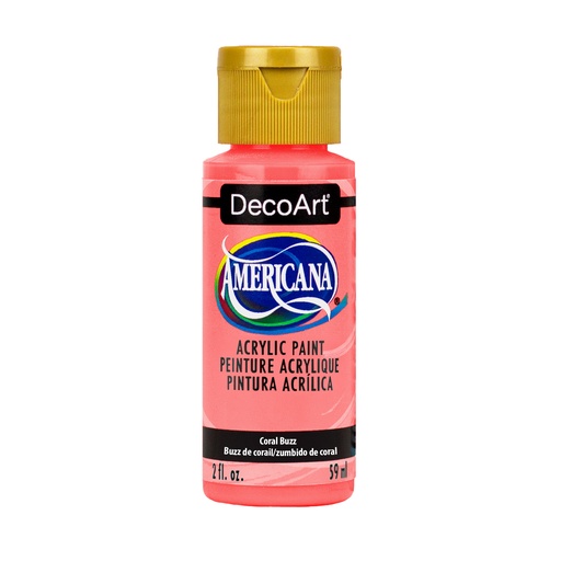 Coral Buzz Decoart Americana Acrylic 2oz 