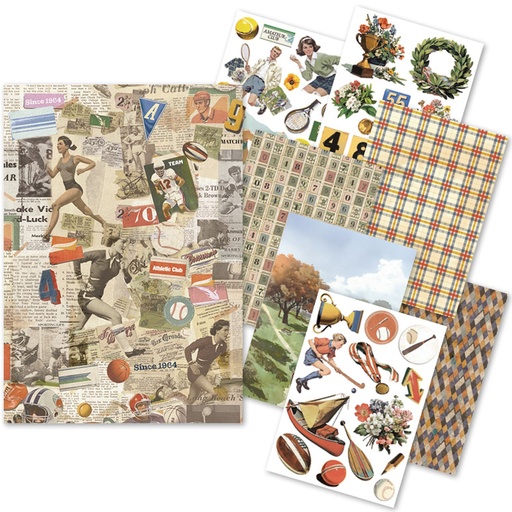  Ciao Bella Paper - Sports Days - A5 Rice Paper (mixed x8) 