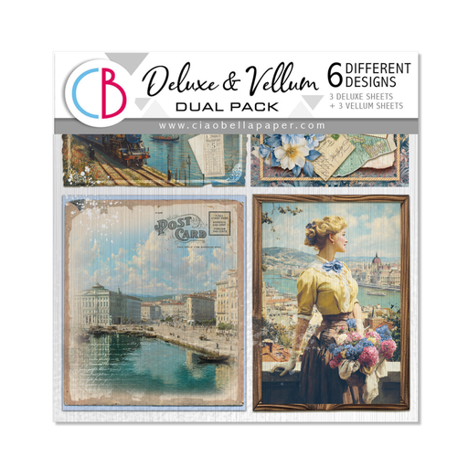 Ciao Bella Paper - Eastern Journey - 6"x6" Deluxe & Vellum Dual Pack (6 sheets) 