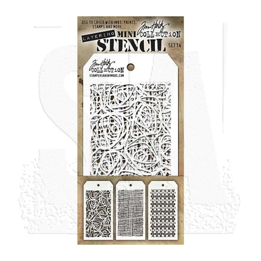 Tim Holtz Mini Layering Stencil Set #14