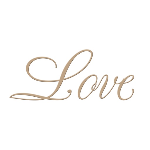 Spellbinders Glimmer Plate - Love 