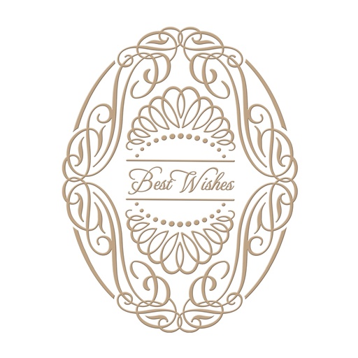 Spellbinders Glimmer Plate - Elegant Oval  