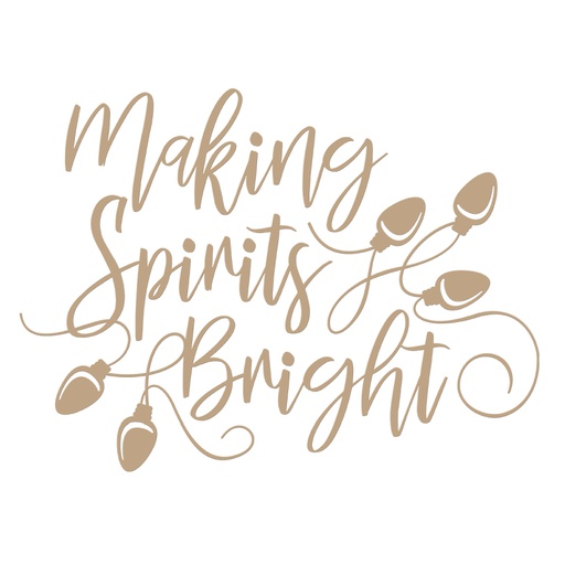 Spellbinders Glimmer Plate - Making Spirits Bright 