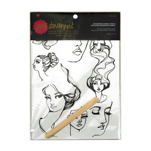 Jane Davenport Masquerade Journal Tattoos Rub-ons