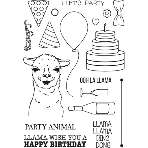 Sweet Dixie Llama Party Animal by Sharon Callis
