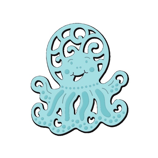 Sweet Dixie Playful Octopus die set