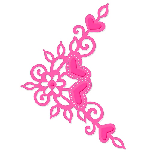 Sweet Dixie Heart Corner die set