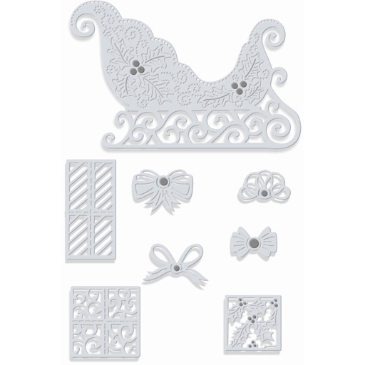 Sweet Dixie Sleigh, Parcels & Bows die set