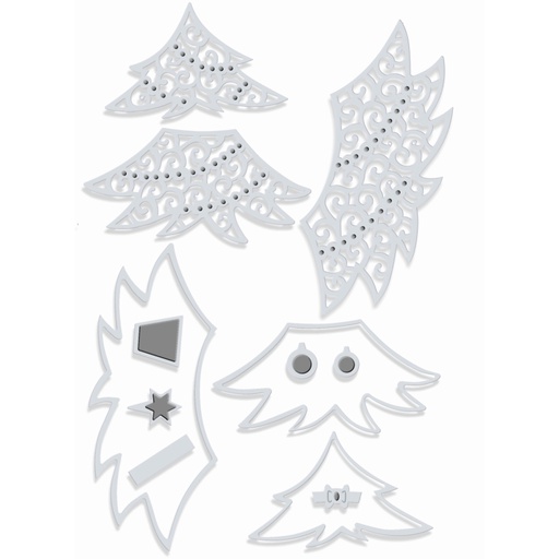 Sweet Dixie Layered Christmas Tree die set