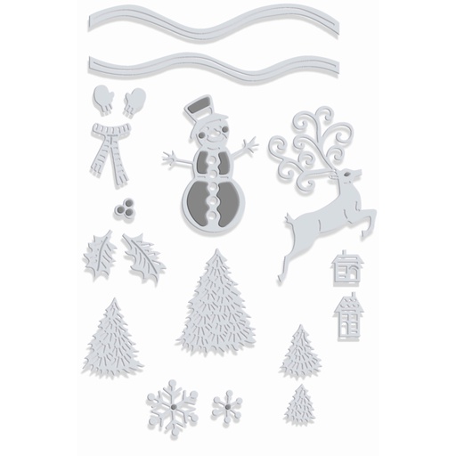 Sweet Dixie Snow Globe Accessories die set