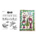 Dylusions Holly & The Ivy stamp set
