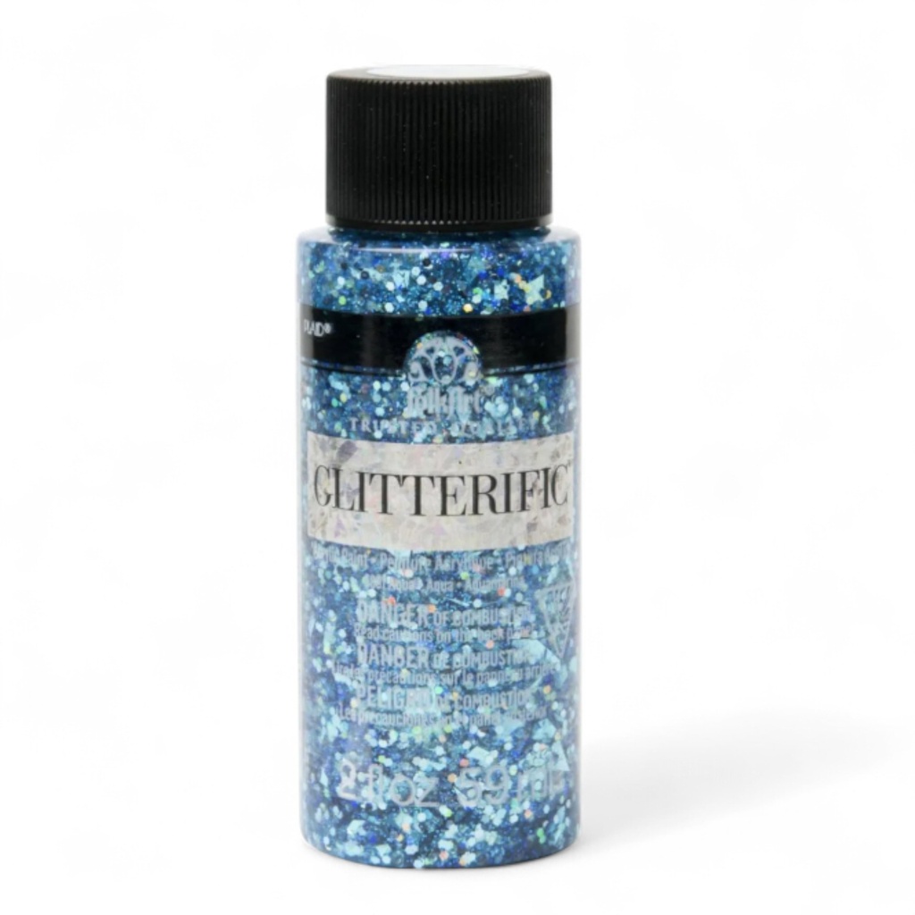 FolkArt Glitterific Aqua 2oz