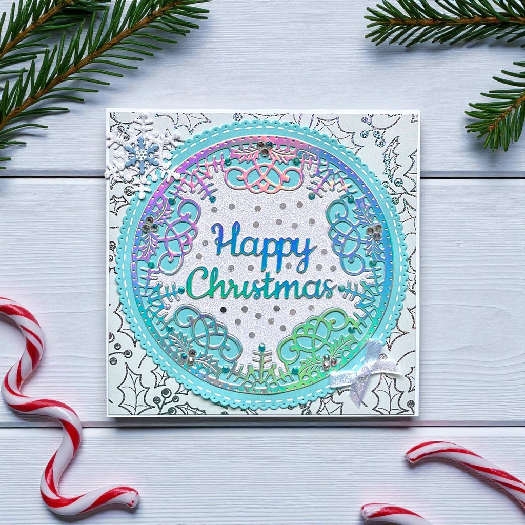 Sweet Dixie Warm Winter Wishes Frame die set