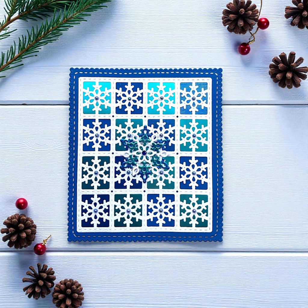 Sweet Dixie Snowflake Background die set