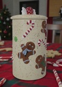 Gingerbread Canister with lid (Carton of 6)