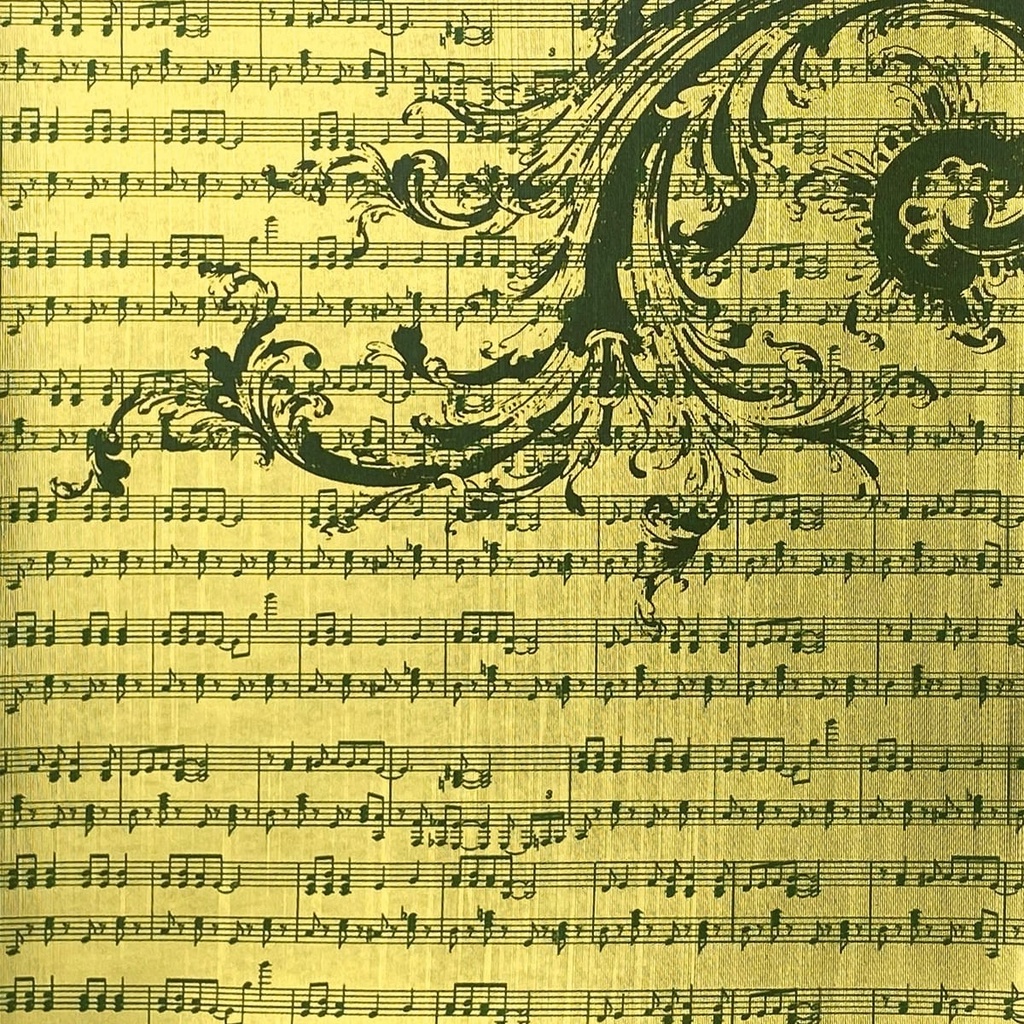 Ciao Bella Paper - Sparkling Christmas Deluxe Gold Paper (6"x6")