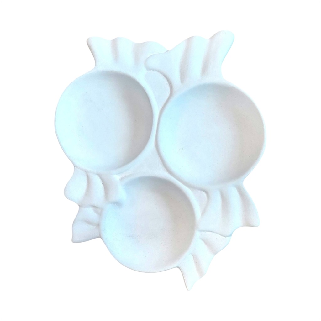 Sweetie 3pot Condiments Serving Tray (Carton of 6)