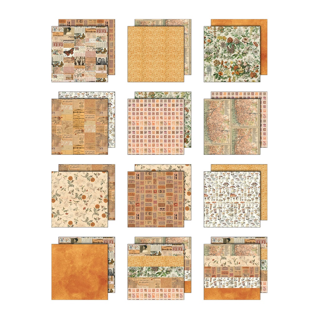 Tim Holtz Idea-ology Palette Collection: Orange 12 x 12